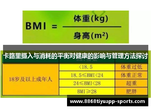 卡路里摄入与消耗的平衡对健康的影响与管理方法探讨